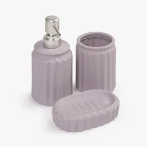 Cerámica para baño: set completo de accesorios