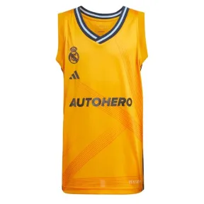 Real Madrid FC - Camiseta Amarilla de Baloncesto Adidas Junior