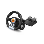 Volante de Carreras KROM K-Wheel con Pedales y Levas Multiplataforma