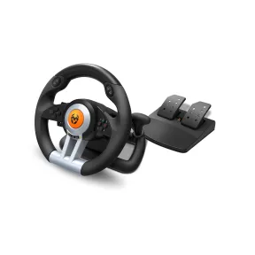 Volante de Carreras KROM K-Wheel con Pedales y Levas Multiplataforma