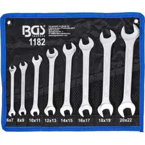 Juego de Llaves Fijas Dobles BGS 1182 | 8 Piezas