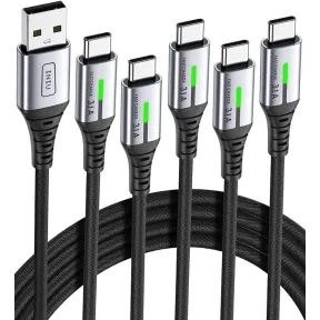 Cable USB C Rápido INIU 3.1A - Pack de 5 Longitudes Variadas