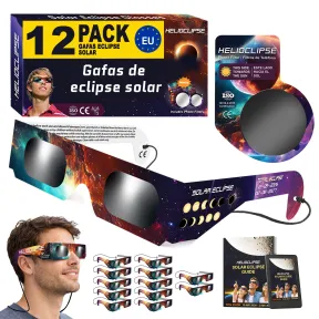 Gafas homologadas para eclipse solar (12p)