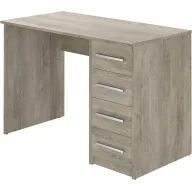 Escritorio Moderno Efecto Roble Amazon Basics con 4 Cajones