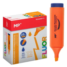 Pack de 12 Subrayadores Fluorescentes Biselados a Base de Agua