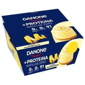Natillas zero con sabor a tarta de limón Danone 480g 4 Unidades