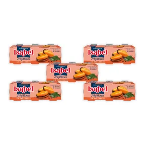 Pack de 5 cajas de Mejillones en Salsa de Escabeche 80 g