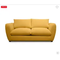 Sofá cama CLEMENCE 3 plazas en Beige, Gris o Amarillo
