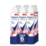 Desodorante Aerosol Rexona Advance Protection 72h Mujer 200 ml 6 Pack