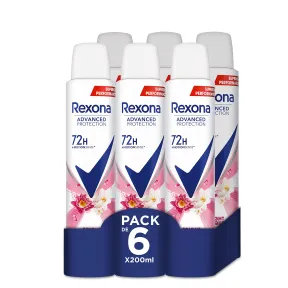 Desodorante Aerosol Rexona Advance Protection 72h Mujer 200 ml 6 Pack