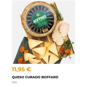 Queso Curado Artesano Boffard a 11,95€ por Kilo