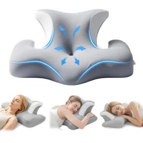 Almohada COSYLAND gris de espuma viscoelástica ergonómica