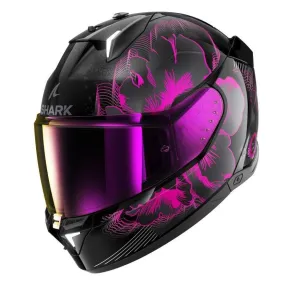 Casco Shark SKWAL i3 con pantalla rosa iridio - Negro/Rosa