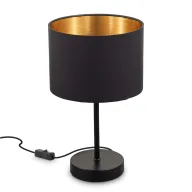 Lámpara de mesa LED con pantalla de tela B.K.Licht, 40W