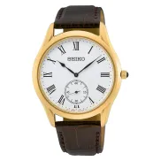 Reloj Dorado Seiko Classic SRK050P1 con Cristal de Zafiro