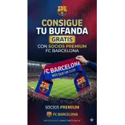 Bufanda FC Barcelona disponible solo para socios premium