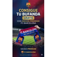 Bufanda FC Barcelona disponible solo para socios premium