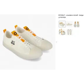Sneakers beige y naranja Actalf de ECOALF