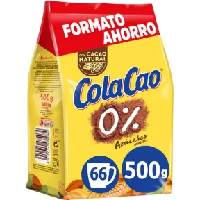 Colacao 500 g en polvo 0% azúcar.