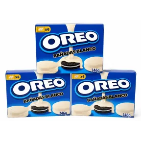 Oreo Blanco: 3 X Galletas de Chocolate Rellenas - 246 g