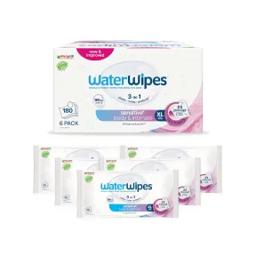 Toallitas WaterWipes 3 en 1 para Higiene Corporal e Íntima