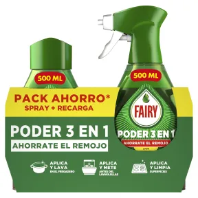 Spray Antigrasa Fairy Limón 1000ml para Vajilla y Cocina