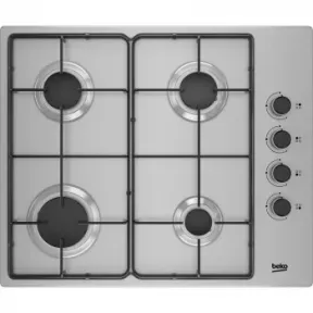 Gas Beko HIGG64103SX - Placa de cocina de acero inoxidable
