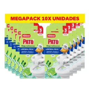 Tiras Adhesivas WC Lima, Pack de 10, Limpieza y Frescor