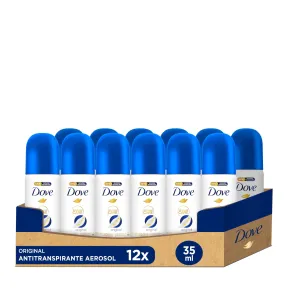 Desodorante Original Dove Spray 72h, 12 unidades de 35ml