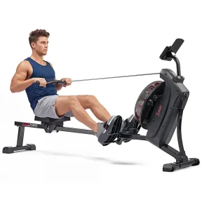 Máquina de remo Hydro de doble resistencia Sunny Health & Fitness