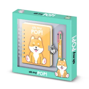 Shiba-Pack Multicolor A5 con Bolígrafo de 6 Colores