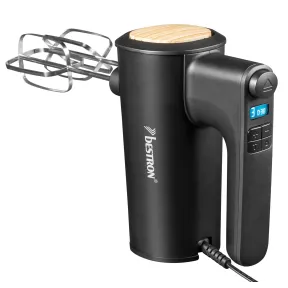 Batidora de mano Bestron: 6 niveles, turbo y pantalla LCD.