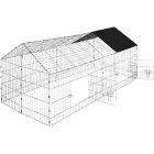 Jaula Exterior para Conejos y Gallinas - 180 x 75 x 75 cm
