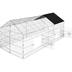 Jaula Exterior para Conejos y Gallinas - 180 x 75 x 75 cm