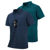 Pack de 2 Polos Hombre Transpirables Manga Corta (2 Colores)