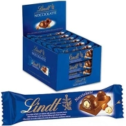 Barras de chocolate Lindt con leche y avellanas NOCCIOLATTE