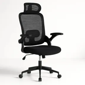 Silla Ergonómica de Oficina con Reposacabezas Ajustable