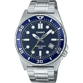 Reloj Casio MTD-135D-2AVDF Plateado con Pulsera
