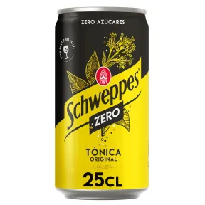Schweppes Tónica Zero Pack 72 Latas Sin Azúcar ni Calorías