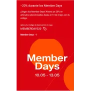 Descuento del 20% en Zalando para miembros.