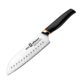 Cuchillo Santoku BRA Efficient, Acero Inoxidable, Gris 34 cm