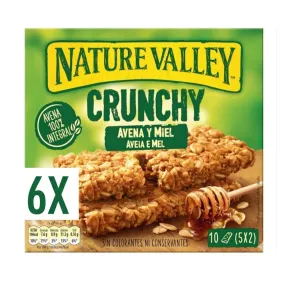 Barritas de Avena Integral y Miel Nature Valley 6x42g
