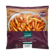 Patata y boniato asados en sticks. AIR FRYER Alcampo