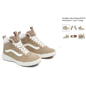 Zapatillas altas VANS Range EXP Hi VansGuard de cuero beige