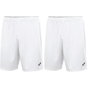 Pantalones Cortos Joma Nobel Hombre, Blanco, Tallas M y L