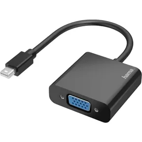 Adaptador VGA a Mini DP Hama 00200333, Full-HD 1080p