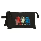 Estuche Triple de Poliéster R2D2 de Star Wars, Negro