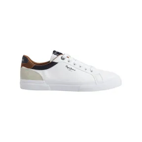 Zapatillas Tribunal De Kenton Pepe Jeans Piel Blanco