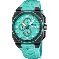 Reloj de hombre Lotus Chrono 189765 azul con correa de caucho