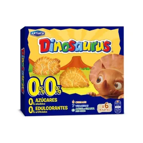 Galletas de Cereales Artiach Dinosaurus 0%, 185g (3 paquetes)